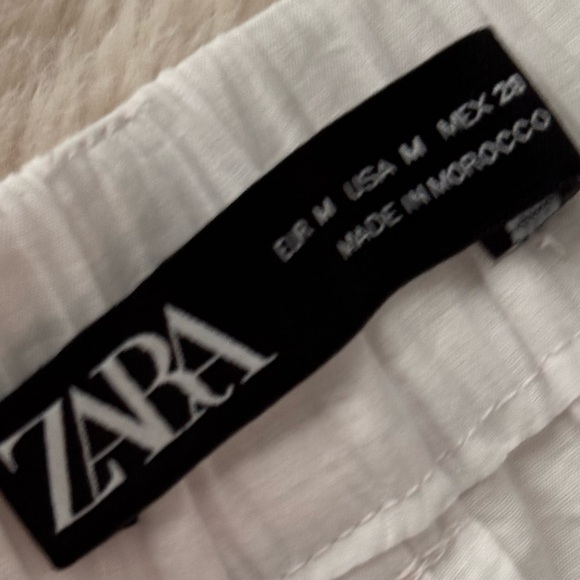 Zara Crisp White Trousers - Picture 5 of 8